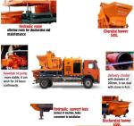 30m3/H 8Mpa Truck Mounted Diesel Concrete Mixer Pump