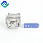 3 Piece Ball Valve Female Thread Mounting Pad ISO 5211 DN15