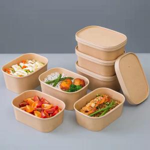 China 500ml Biodegradable Disposable Lunch Box For Food factory