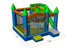 Customized 0.5mm PVC Inflatable Bounce House With Slide Combo