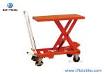 Electric Hydraulic Double Scissor Lift Table Cart 56" Lifting Manual Scissor