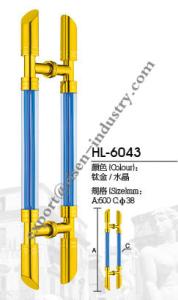 China Stainless steel door handle HL6043, dia38 X 3600 factory