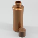 4.06oz120ml Brown PET Cosmetic Bottle With Chiaki Cover Plastic Bottle Lotion