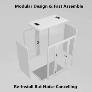 Movable Office Phone Booth Modular 1 Person Booth Fast Install