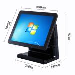 Free Bezel Capacitive Touch Screen Pos System Windows 10 Vtop Black Point Of