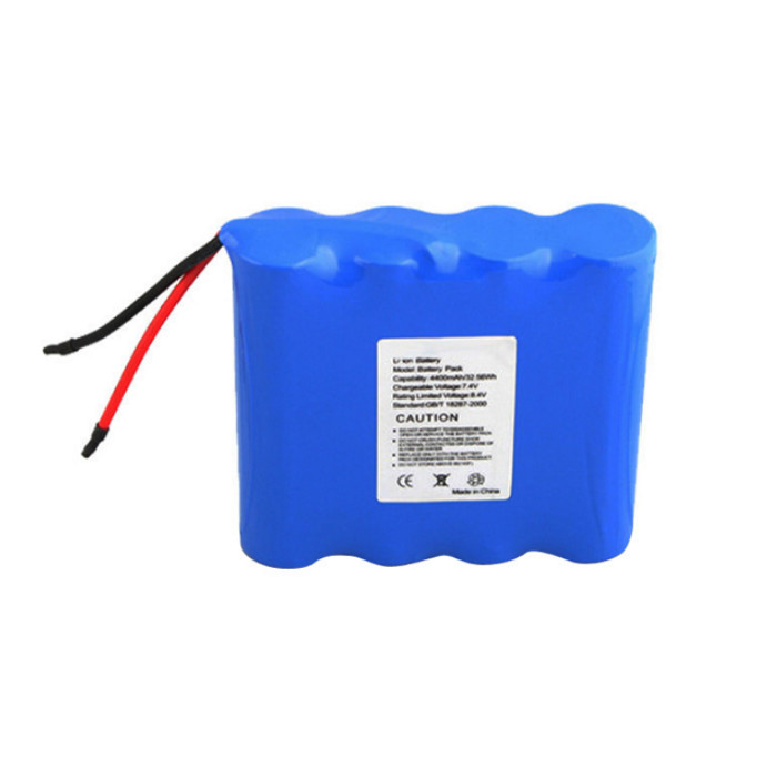 OEM 18650 Lithium Battery Pack 14.8V 2000mAh 18650 Cell Pack IEC62133