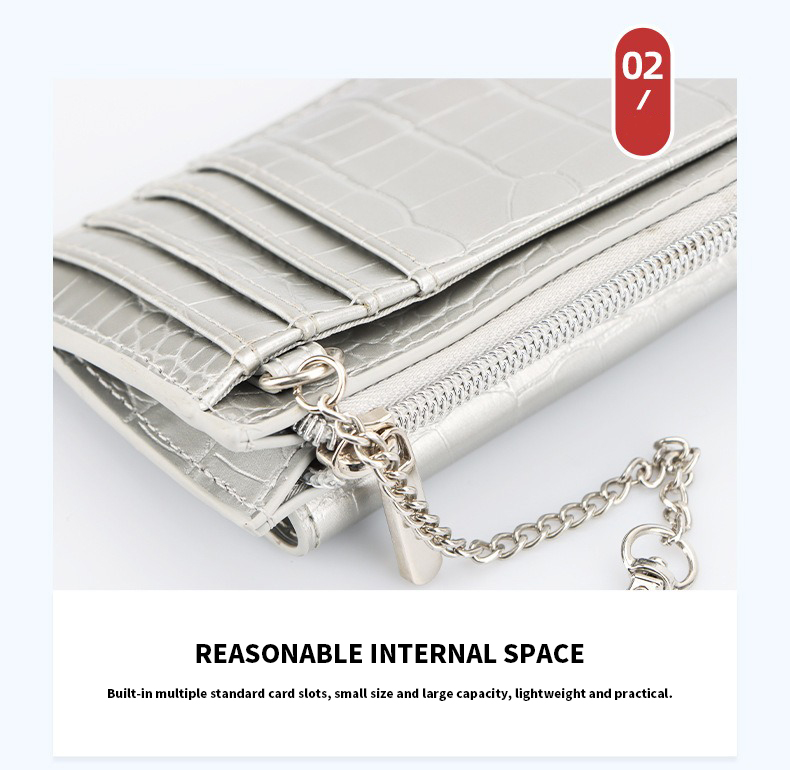 Others Pattern Type Multi-Functional Large-Capacity Wallet with Zipper and Multi-Card Slot