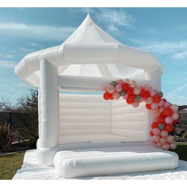 White Inflatable Bounce House Commercial Inflatable Wedding Bounce House With