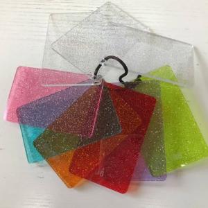 China Transparent Glitter Colored Acrylic Sheet Plexiglass Material Board factory