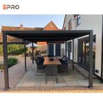 Custom Adjustable Aluminum Louvered Pergola Outdoor Gazebo