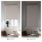 100% Polyester Semi Blackout Roman Roller Shades For Window Treatment