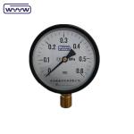 100mm Black Steel Bourdon Tube Type Bottom Connection MPa Common Rail Pressure