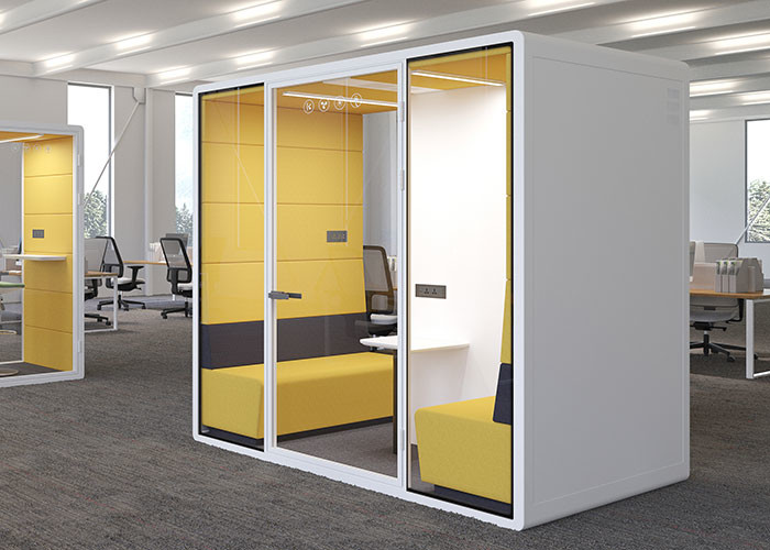 Office Acoustic Silent Work Pods Silent Booth Customized Size For Privacy Space