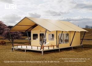 China 4.5m Span Luxury Glamping Tents Outdoor Desert Mongolian Nomad Safari Lodge factory