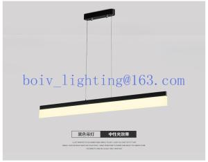 China LED Hanging Lamp Dining Room Acrylic Constant Current Design 30w Black factory