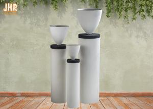 China Frosted Planters White Planter Clay Pot Planters Black Pedestal Garden Planters Flower Planter Plant Stand factory