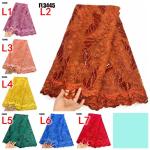 2023 Cheap pink tulle lace nigerian net lace fabric for dress french lady dress