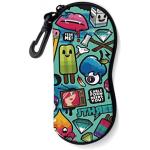 Nylon Zipper EVA Glasses Case Portable 1 Inch Height