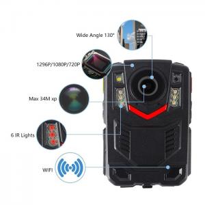 China 1296P Police Worn Cameras With Audio Video Photo Recording 2inch Display factory