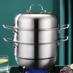 Hot Selling OEM Kitchen Cookware Cooking Pot 2 layer Kitchenware Soup Pot