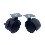 OEM Plate Roller 50mm Nylon Caster Wheels For Furniture