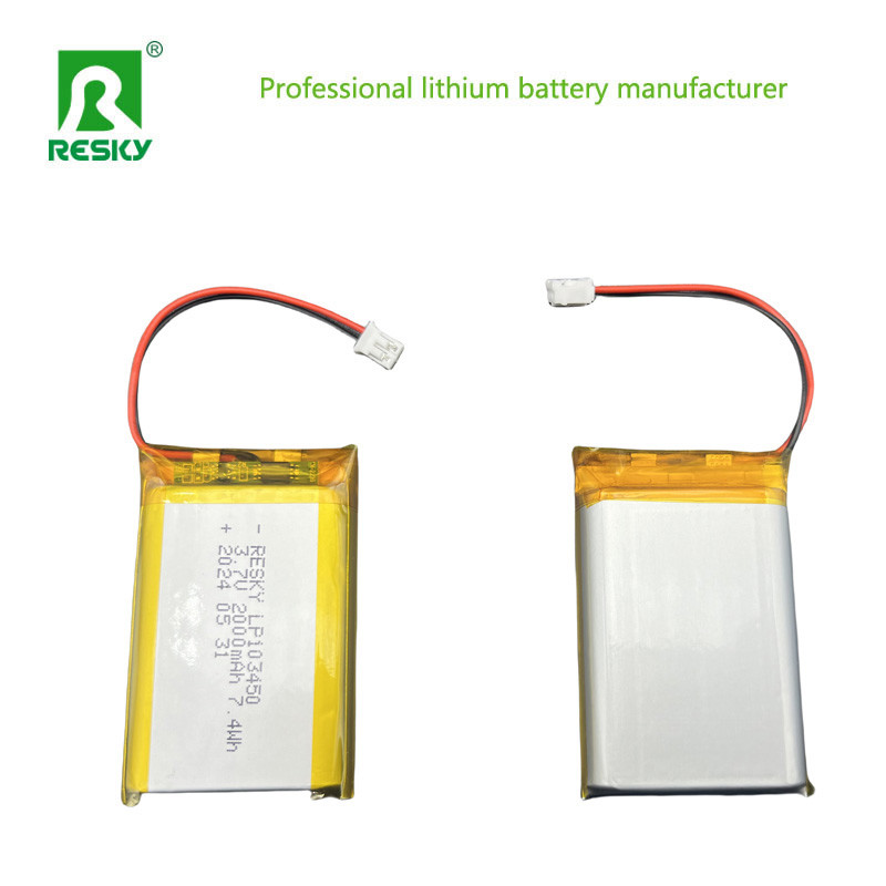 303450 Li Polymer Battery Pack 7.4V 500mAh For Emergency Lighting