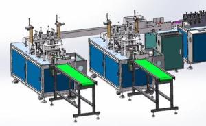 China High Productivity KN95 Face Mask Making Machine Aluminum Alloy Board factory