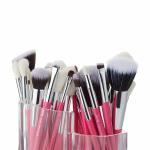Metal Ferrule 14.2cm 17.5cm Pro Makeup Brushes Set for sensitive skin