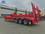 BPW 3 Axles 60 Tons Loading Low Bed Semi Trailer