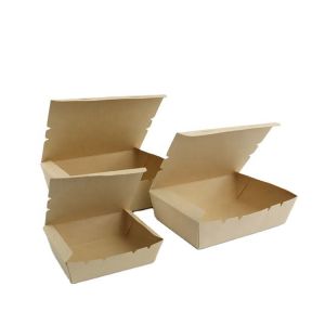 Factory Takeaway Fast Food Boxes Container Cardboard Eco Friendly Paper