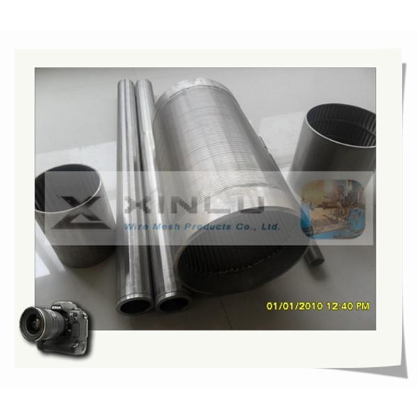 Filter Water Well Screen Pipe Wire Wrapped SS304L V Shape Strainer Pipe