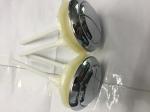 White Small Double Flush Toilet Button Circle Key Switch Customized Size