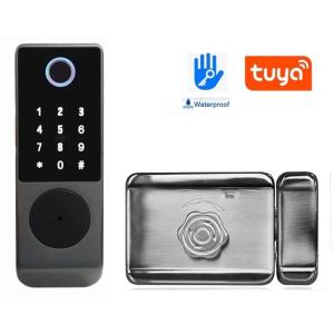 China Waterproof Smart Door Lock Tuya TTlock Fingerprint Keyless IC Card Digital Door Lock factory