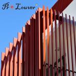 Aluminum Box Louver for Architectural Exterior Facades, Decoration Louver