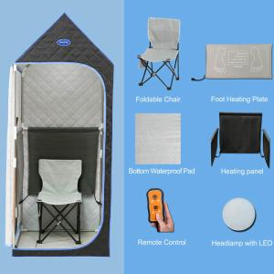 China Fabric Portable Infrared Sauna Tent , Foldable Sauna Tent factory