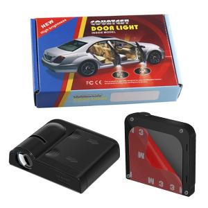China LED 3D 6.3cm Door Projector Lights , 5w Wireless LED Car Door Projectors factory