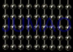 China Lead Free Metal Curtains Hanging Beads , Nickle Coated Metal Bead Chain Curtain factory