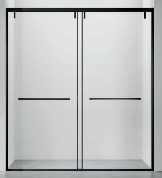 Stainless Steel, Bathroom Shower Room,Double Sliding Door, Slider Door,Matt
