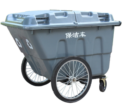 400L garbage car 4 wheels garbage cart moving garbage car