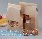 Tin tie tea pouch bag, coffee bean packaging stand up k kraft paper tea paper