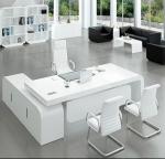 Hot selling office furniture painted white ceo office desk boss luxury executive