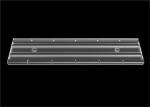 Double Asymmetric LED Lamp Lens , LED Optics Lenses For Supermarket / Goods