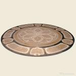 Round Natural Stone Water Jet Marble Floor Medallions For Entryway Decorative