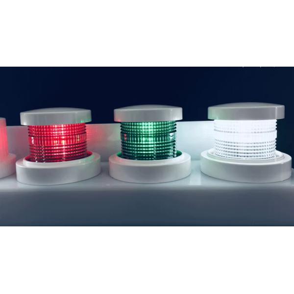 Marine LED Navigation Light with 100x75mm Compact Design 360° Visibility and Transparent Green Red Lens for Port Starboard