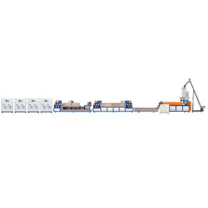 China 0.4-1.2mm PP Packing Strap Making Machine Double Screw Extrusion Production Line factory