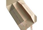 Nude Color Printing Folding Gift Boxes Ribbon Magnet For Wedding Dress