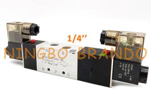 China 4V330C-08 1/4'' Closed Center 5 Way 3 Position Pneumatic Solenoid Valve factory