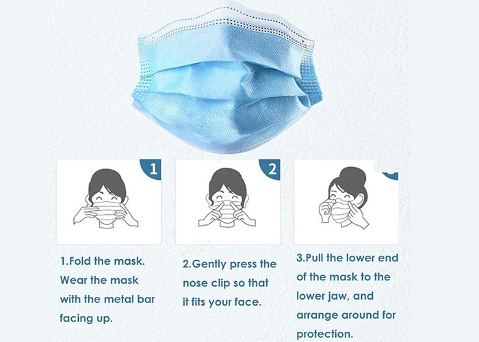Anti Virus Disposable Non Woven Face Mask Suitable For Outdoor Indoor Industrial Usage