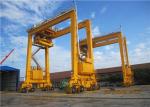 Double Girder Port Gantry Crane Rubber Tyred For Unloading Containers 35T