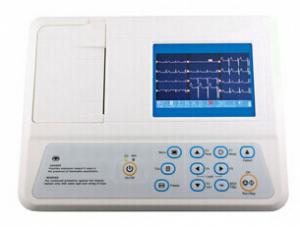 China Digital Electrocardiograph Portable 12 Lead Ecg Machine 3 Channel on sale
